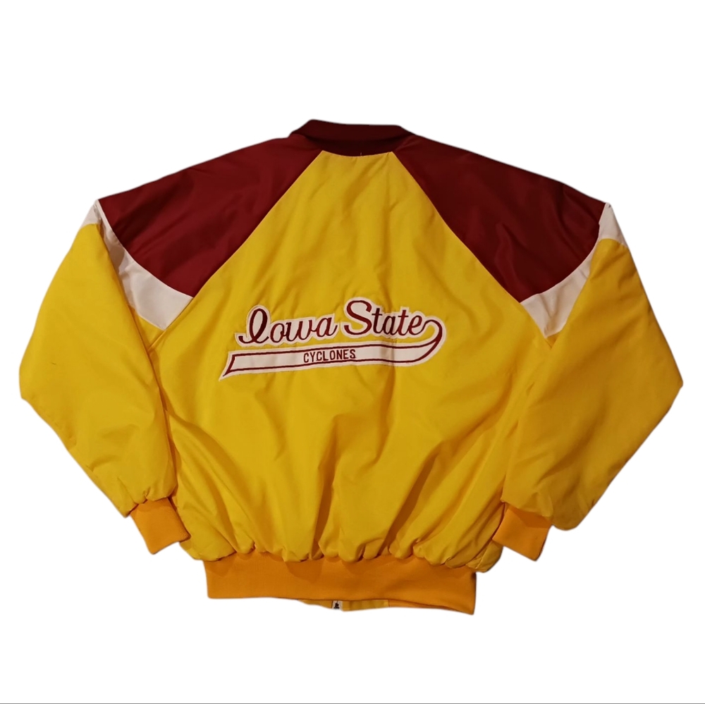 Vintage 80's Iowa State Cyclones Colorblock Windbreaker Jacket (XL)